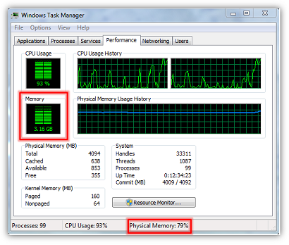 Monitor Memory Usage